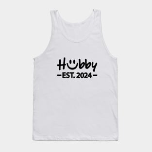 Hubby EST. 2024 artistic design Tank Top